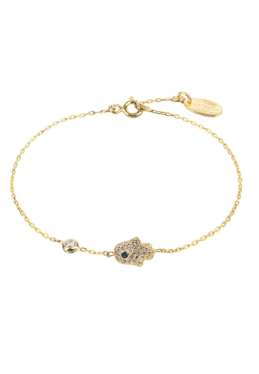 Hamsa Hand Bracelet - Protective Radiance, Everyday Elegance - Desire & Hope