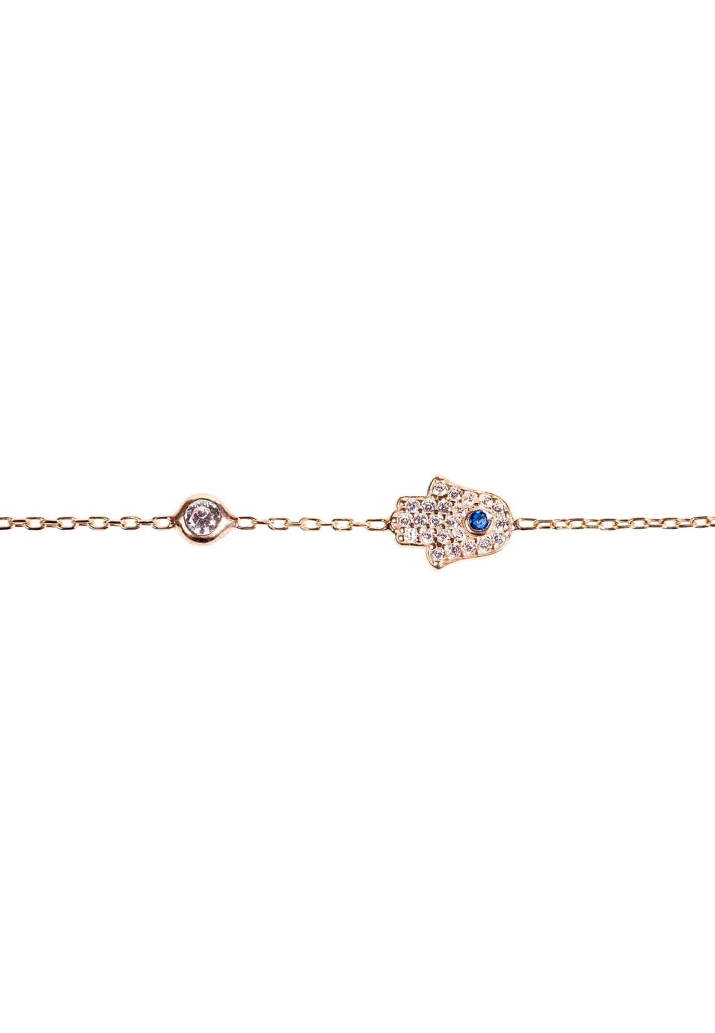 Hamsa Hand Bracelet - Protective Radiance, Everyday Elegance - Desire & Hope