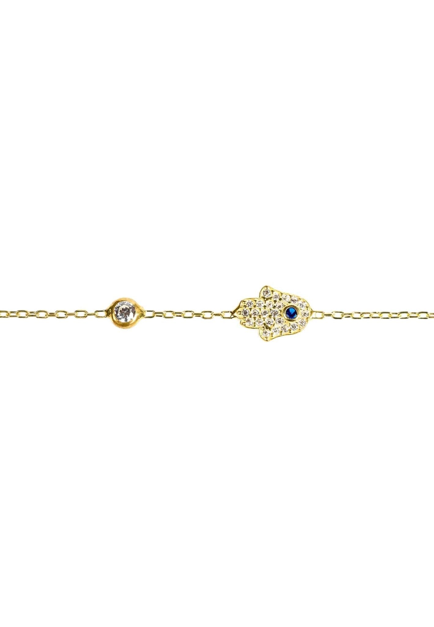 Hamsa Hand Bracelet - Protective Radiance, Everyday Elegance - Desire & Hope